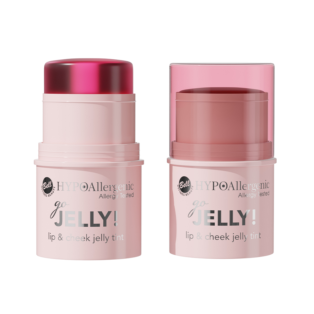 HYPOALLERGENIC-LANSOWANIE-3-GO-JELLY-02 ستيك جيلي للشفايف والخدود Bell GO JELLY! Tint 02 | بلاشر وتينت في منتج واحد | HYPOAllergenic - Image 1